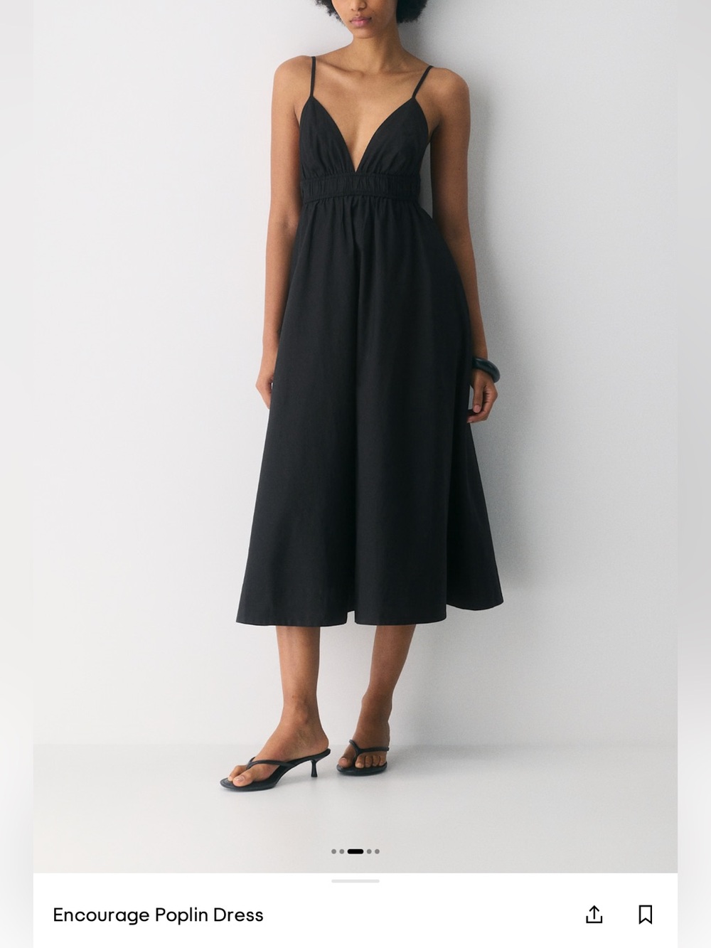 Ariztia encourage poplin dress black